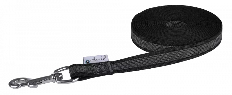 Gummierte Schleppleine 5m schwarz